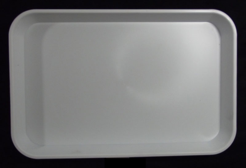 KB8 432mm L x 279mm W x 38mm D Large Deep White Plastic Catering Tray 